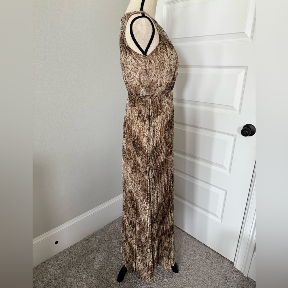 Fraiche Snakeskin Print Sleeveless Maxi Dress - Picture 7 of 7